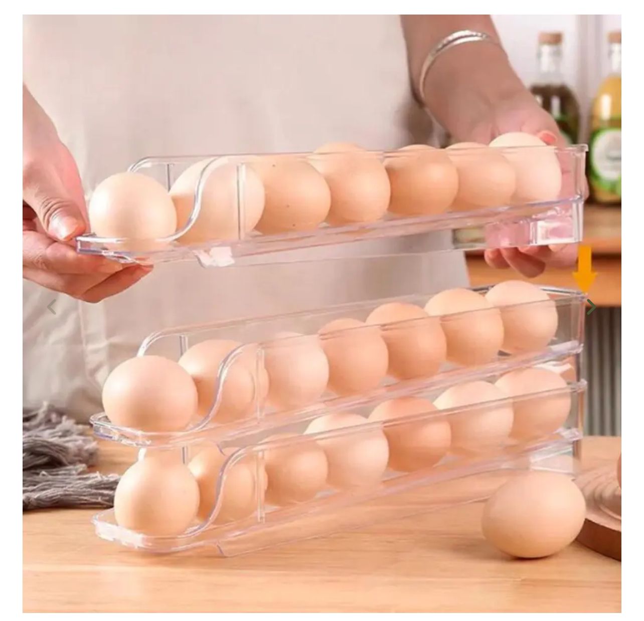 Bandeja dispensadora huevos 3 niveles